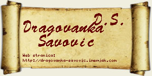 Dragovanka Savović vizit kartica